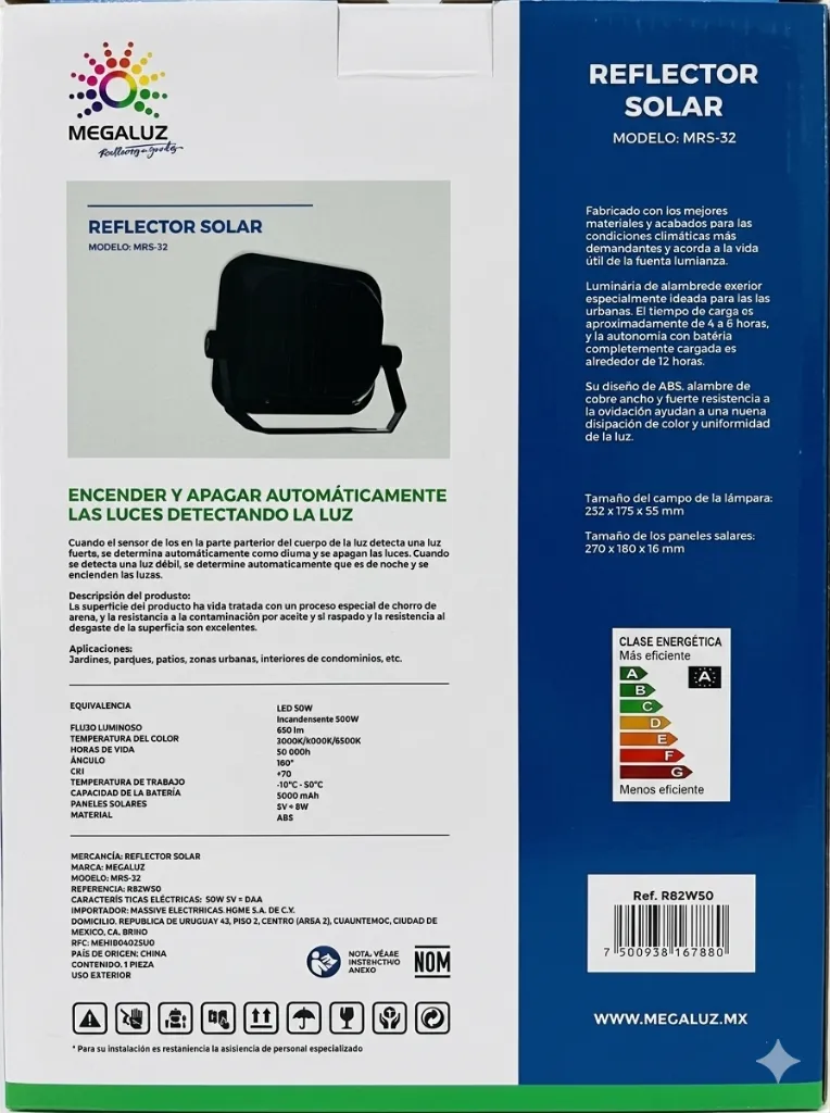 (R82W50) REFLECTOR SOLAR 50W  MEGALUZ (2) FICHA TÉCNICA.webp