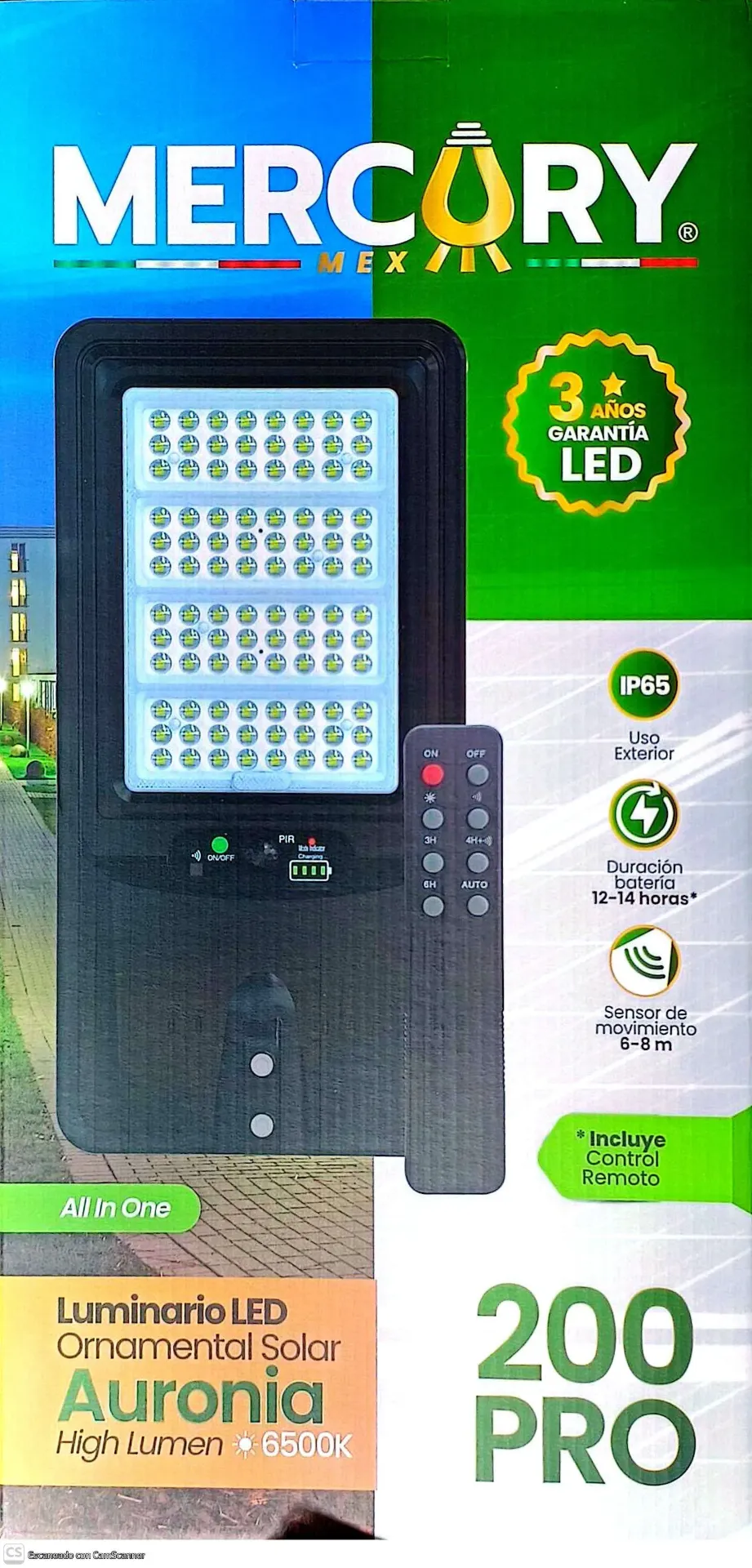 (MRX1447)SUBURBANA SOLAR CON SENSOR 200 PRO MERCURY