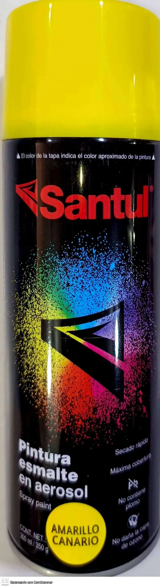 (8827) PINTURA AEROSOL AMARILLO CANARIO 300ML (SANTUL)