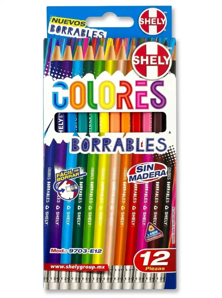 COLORES BORRABLES SHELY C/12