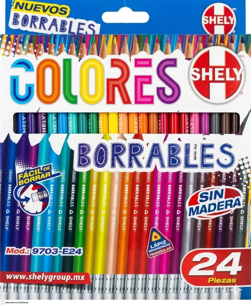 COLORES BORRABLES SHELY C/24