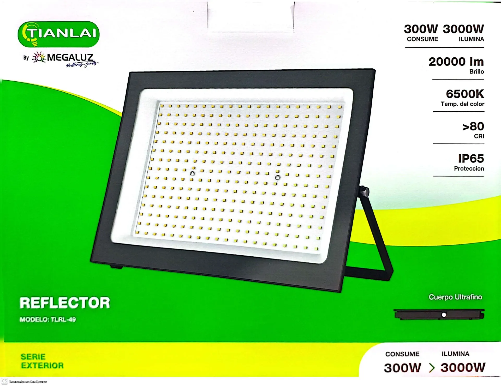 (R81W300) REFLECTOR 300W LUZ BCA TIANLAI