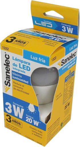 [1322] (1322) FOCO LED 3W LUZ BLANCA SANTUL